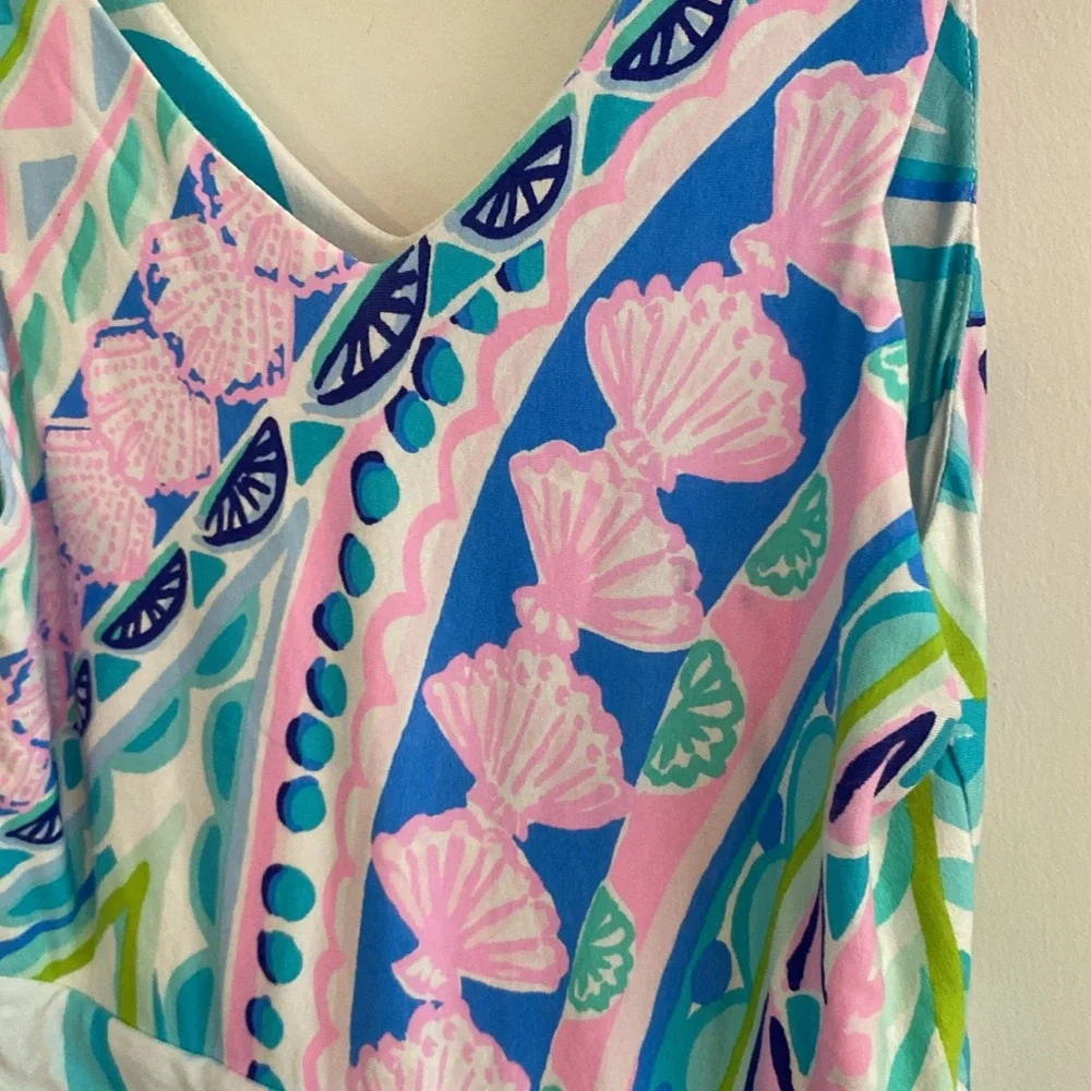 Lilly Pulitzer Blue and Pink Patterned Dress - Picture 3 of 7